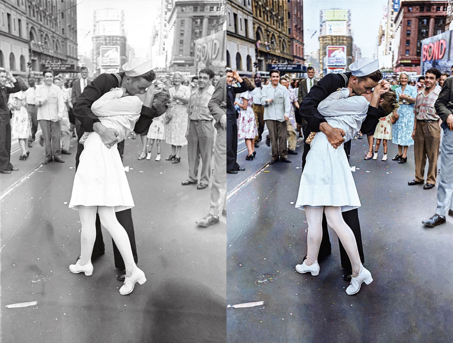 Das berühmte Kuss-Foto, das Alfred Eisenstaedt 1945 am Times Square in New York schoss