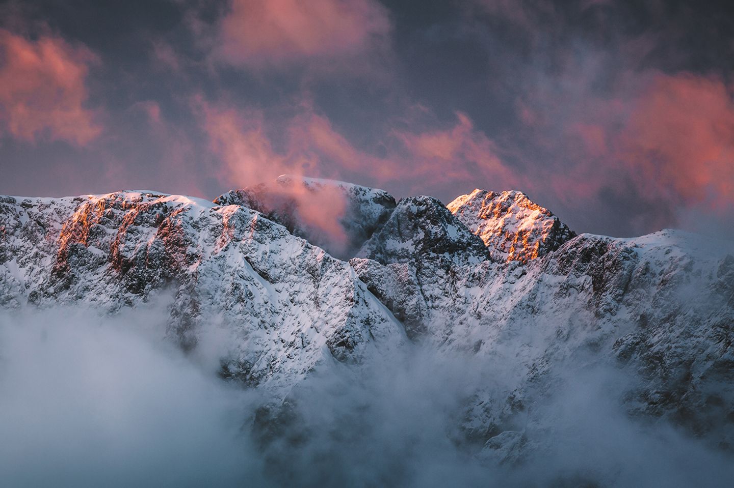 Alpenglühen: Umdrehen nicht vergessen Alpenglühen