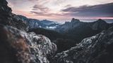 Sonnenaufgang über dem Bavella Tal, Korsika