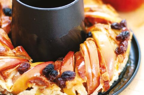 Brioche Obst Auflauf