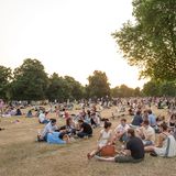 Menschen im Hyde Park