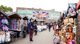 Blick auf die Stände von Camden Market