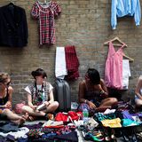 Verkäufer auf dem Brick Lane Market