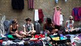 Verkäufer auf dem Brick Lane Market