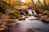 Hallamölla Wasserfall, Schweden