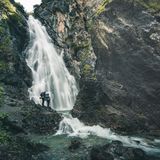 Wasserfall in der Nähe der Roßgumpenalm