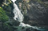 Wasserfall in der Nähe der Roßgumpenalm