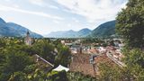 Endpunkt der Wanderung: Meran