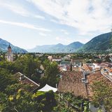 Endpunkt der Wanderung: Meran