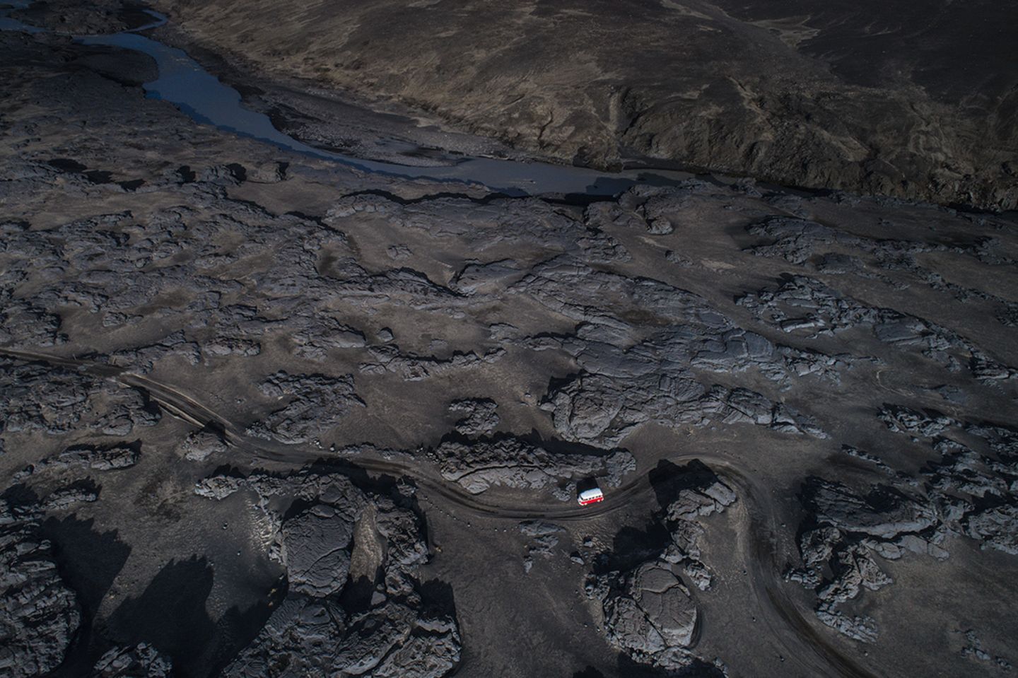 Unterhalb des Dyngjujökull