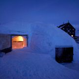 Iglus an der Schutzhütte Schöne Aussicht