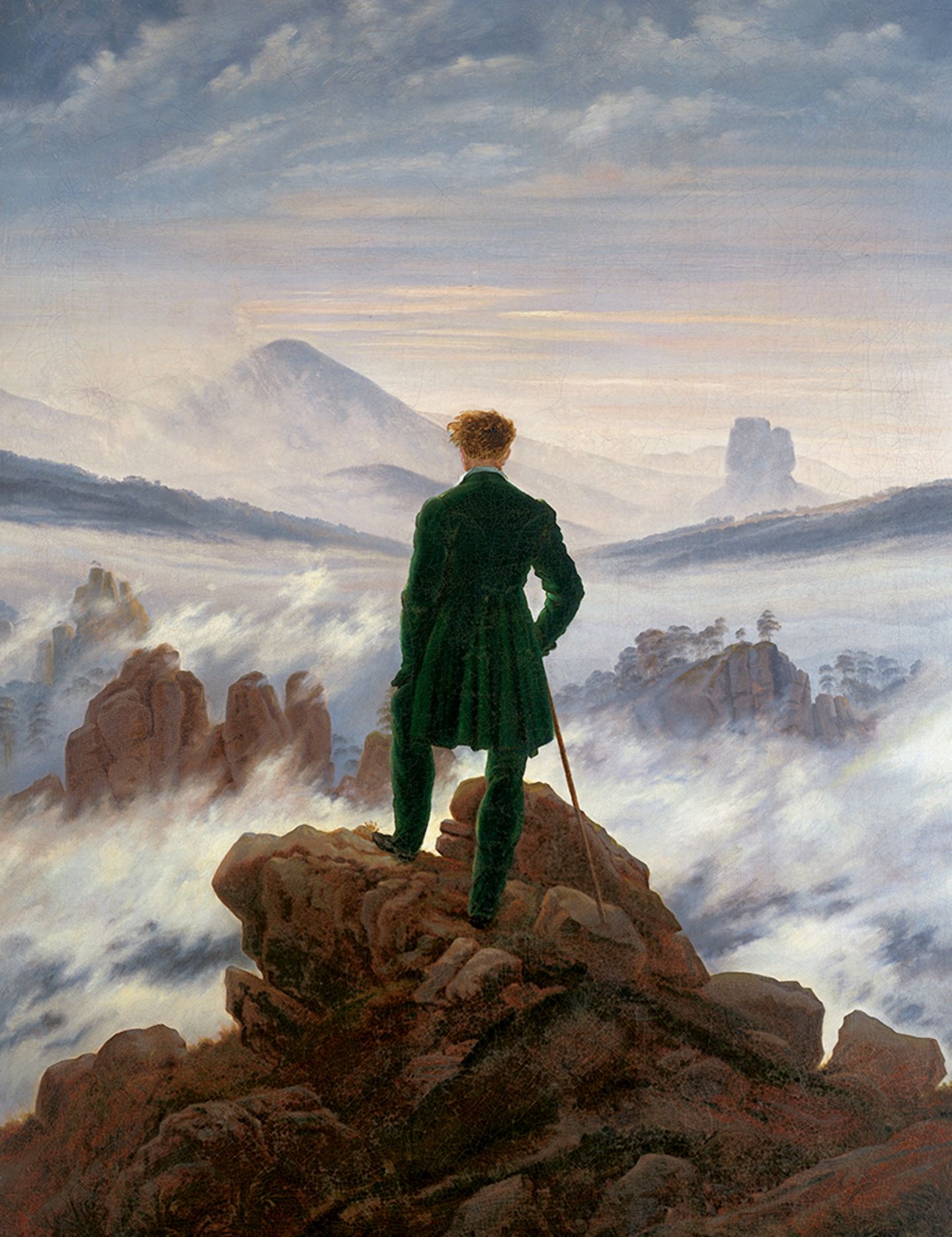 Caspar David Friedrich "Wanderer über dem Nebelmeer"