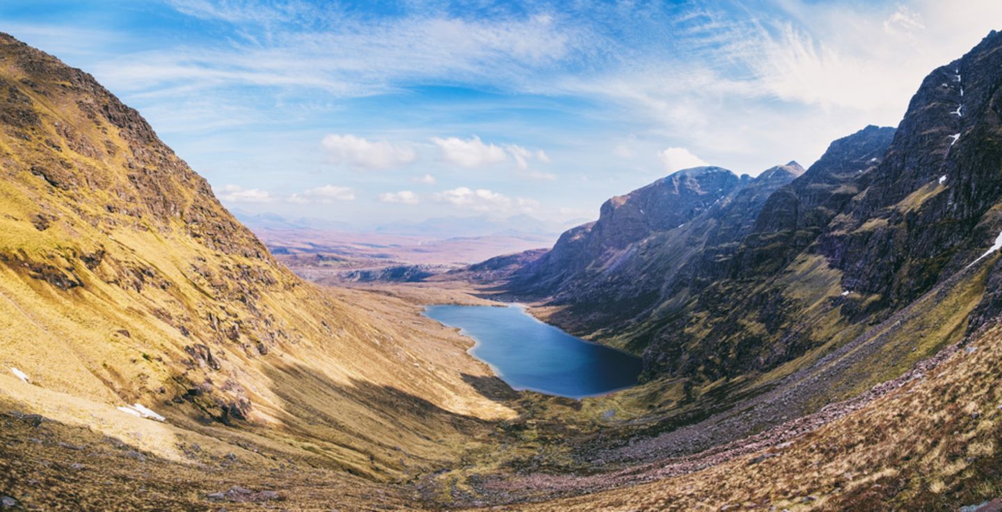 Dundonnell und  Fisherfield Forest, Blick vom An Teallach, Schottalnd