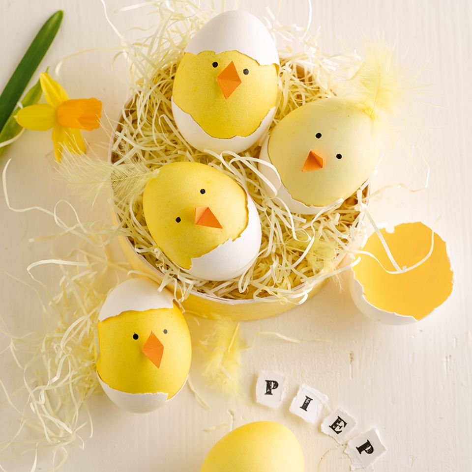 Küken basteln zu Ostern