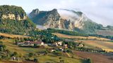 Landschaft in der Nähe von San Leo, Emilia Romagna