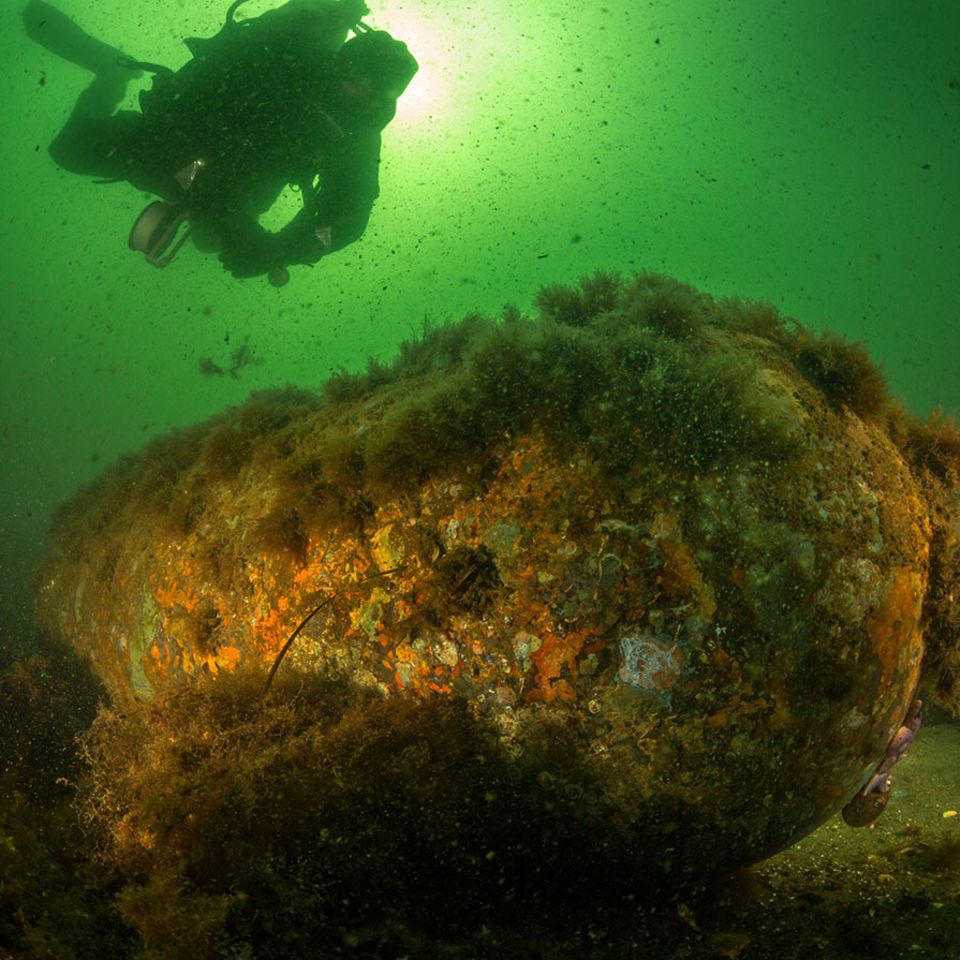 Seemine in der Ostsee aus dem Zweiten Weltkrieg