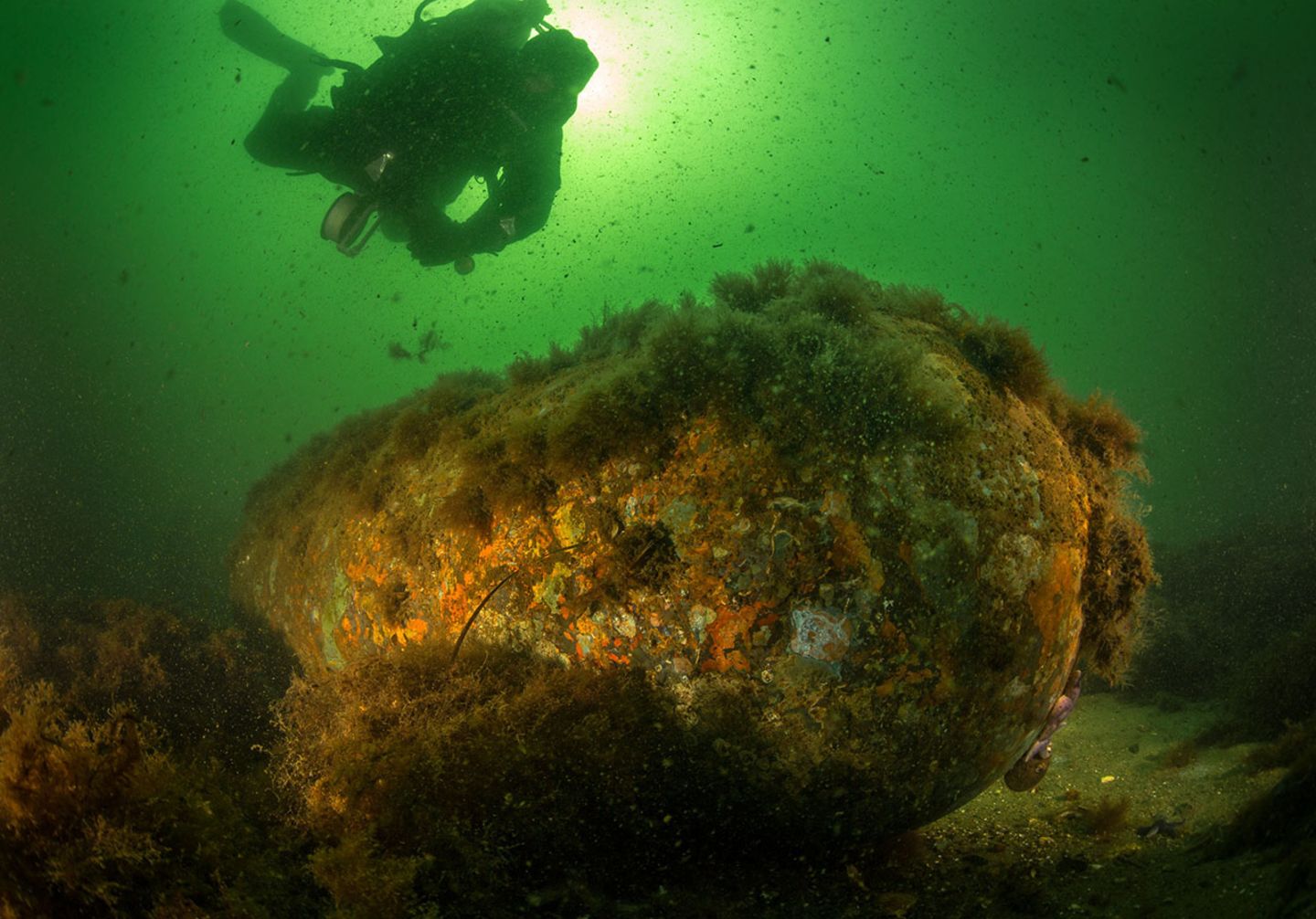 Seemine in der Ostsee aus dem Zweiten Weltkrieg