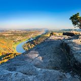 Blick vom Lilienstein auf die Elbe