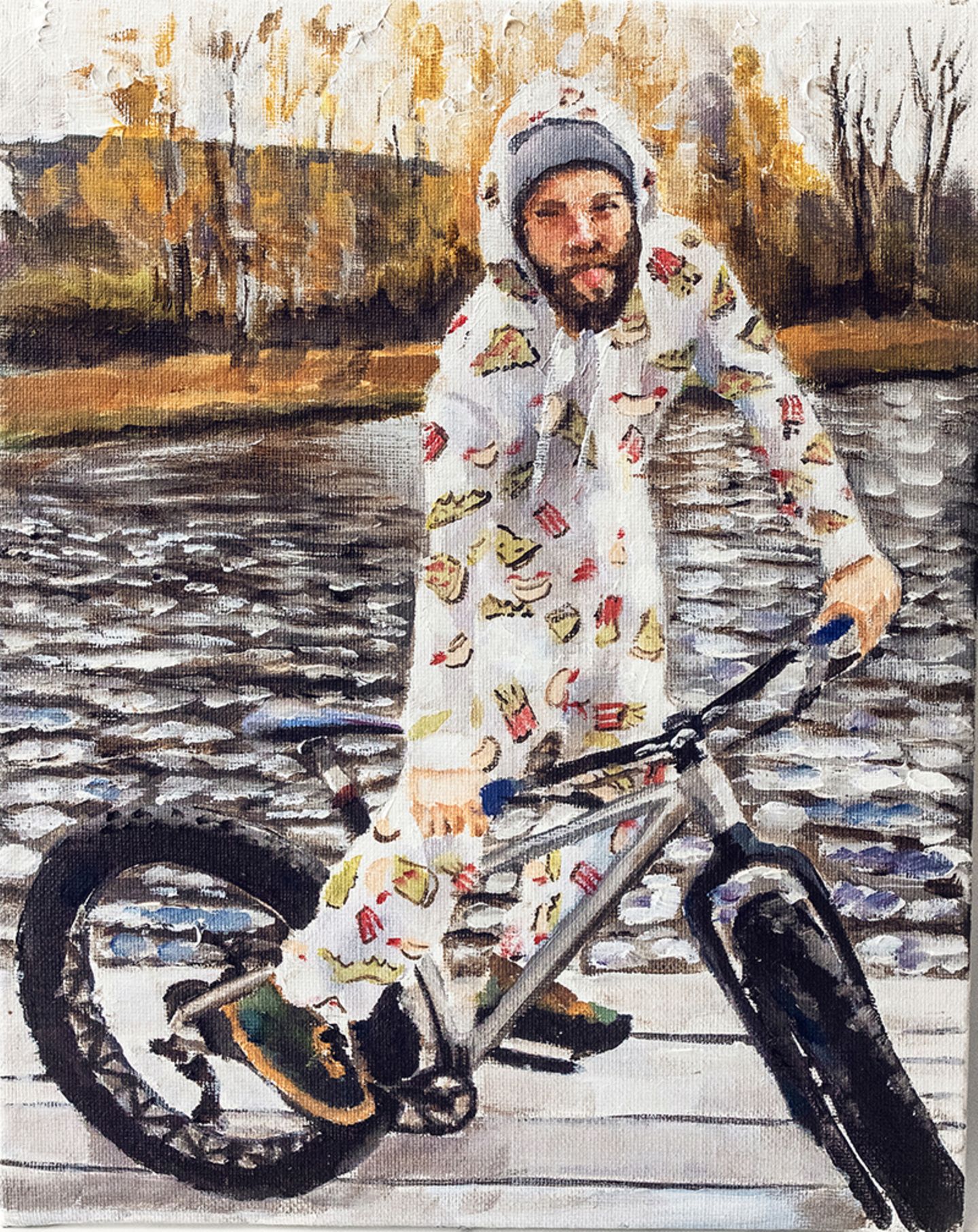 Robert Krügel Biker in Öl