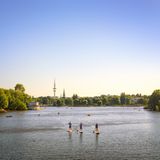 SUP auf der Alster