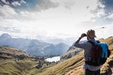 Alleine auf eine Wanderung gehen