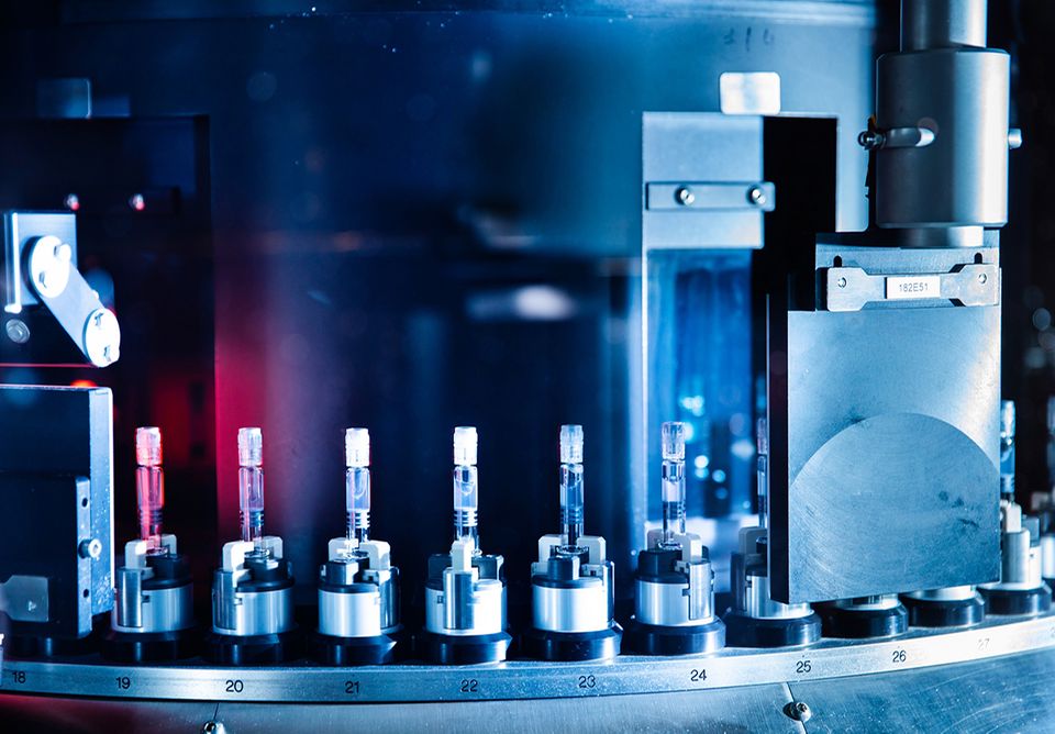 Prüfszene von Impfstoffen bei GlaxoSmithKline