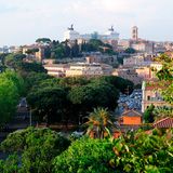 Blick auf Rom vom Aventin Hügel