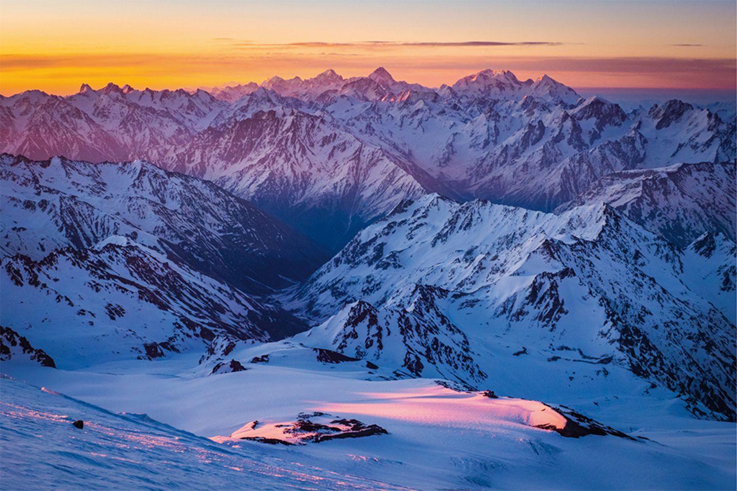 Explosion der Farben im Kaukasus Gebirge