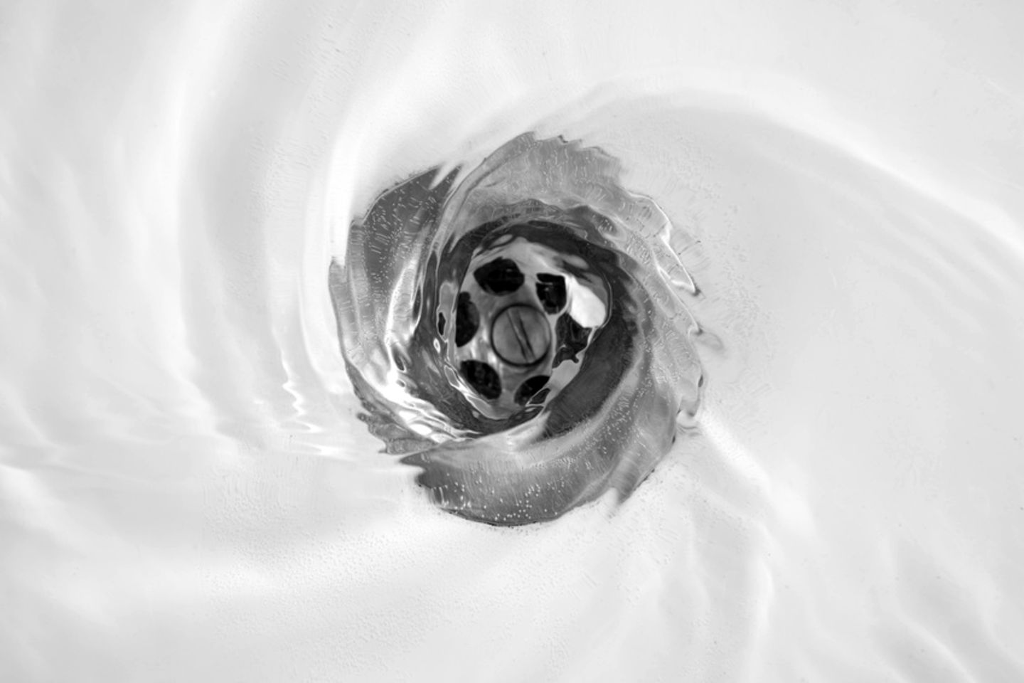 Wirbel im Abfluss