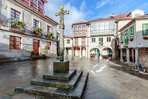 Praza da Lena in Pontevedra in Galicien