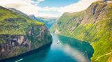 Fjord Geirangerfjord , Norwegen
