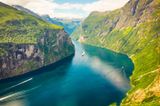 Fjord Geirangerfjord , Norwegen