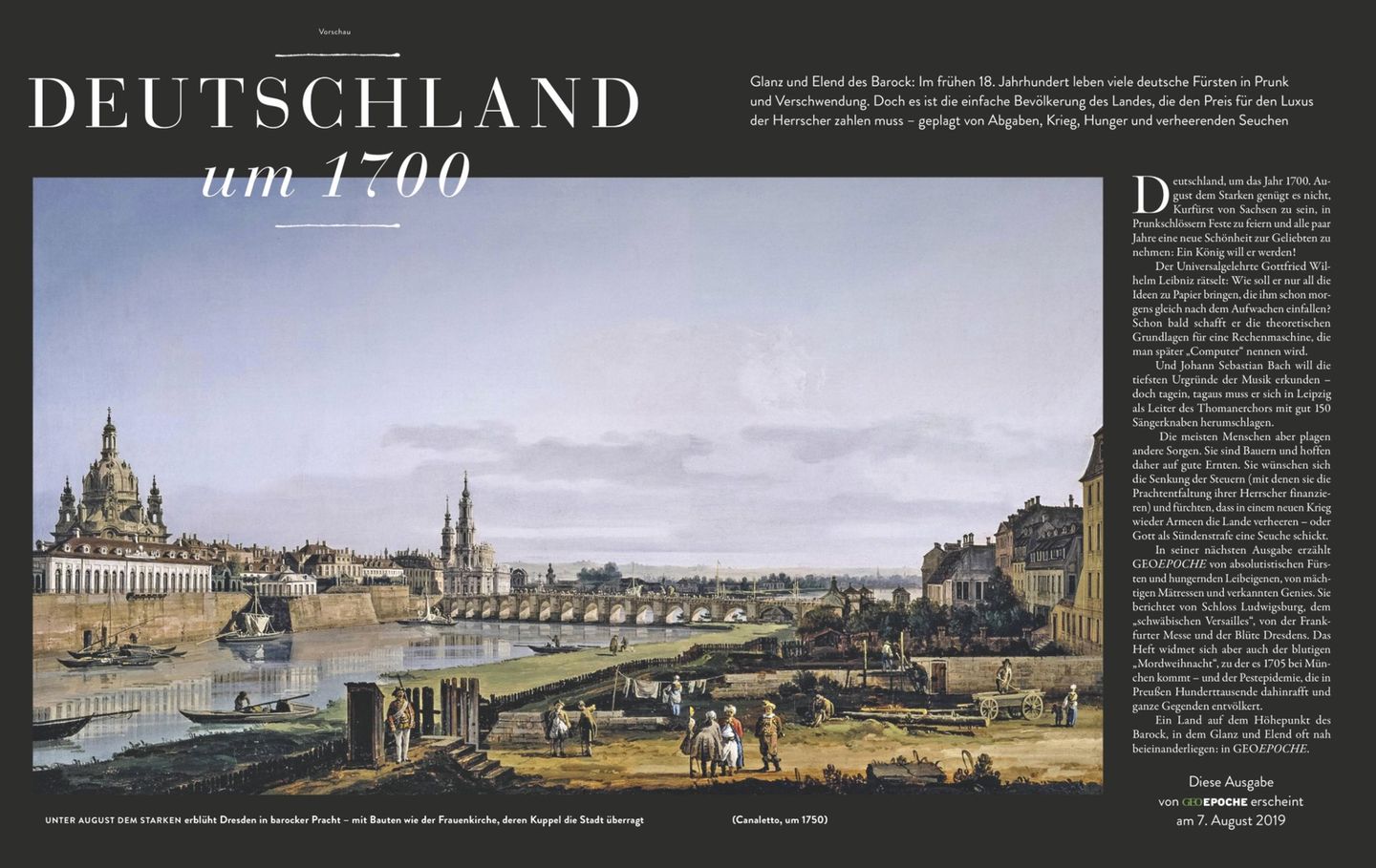 Vorschau auf Heft Nr. 98 Das erwartet Sie in GEO EPOCHE "Deutschland