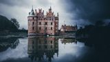 Egeskov Schloss im Wolkendrama