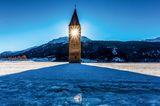 Turm im Reschensee, Südtirol