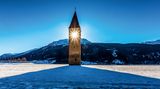 Turm im Reschensee, Südtirol
