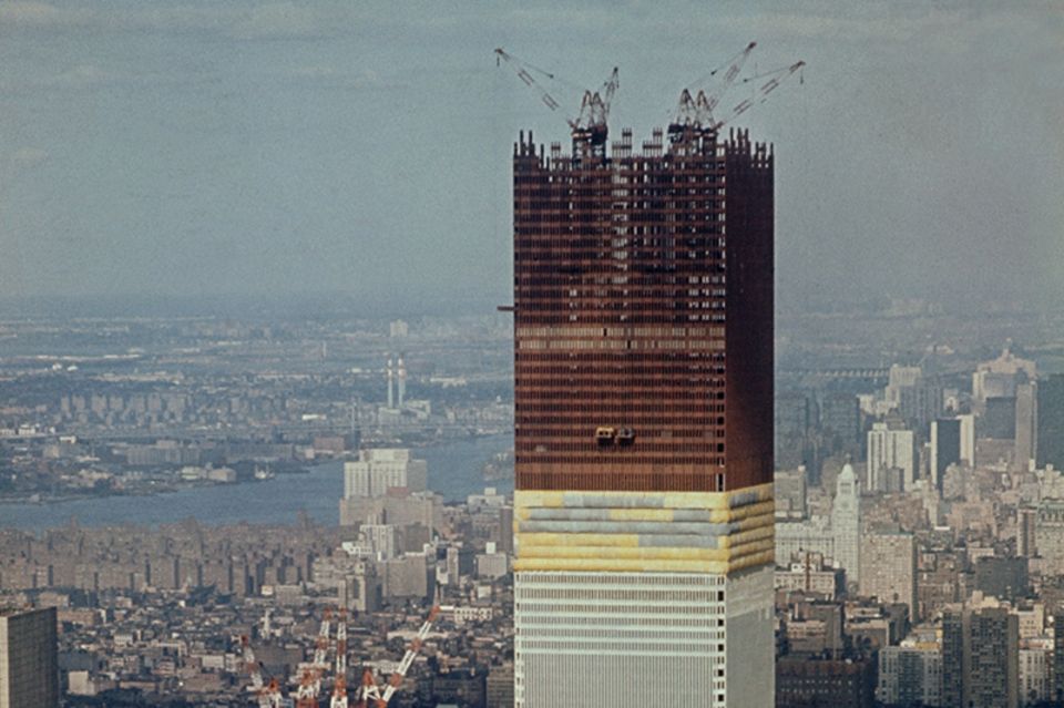 Bau der World Trade Centers