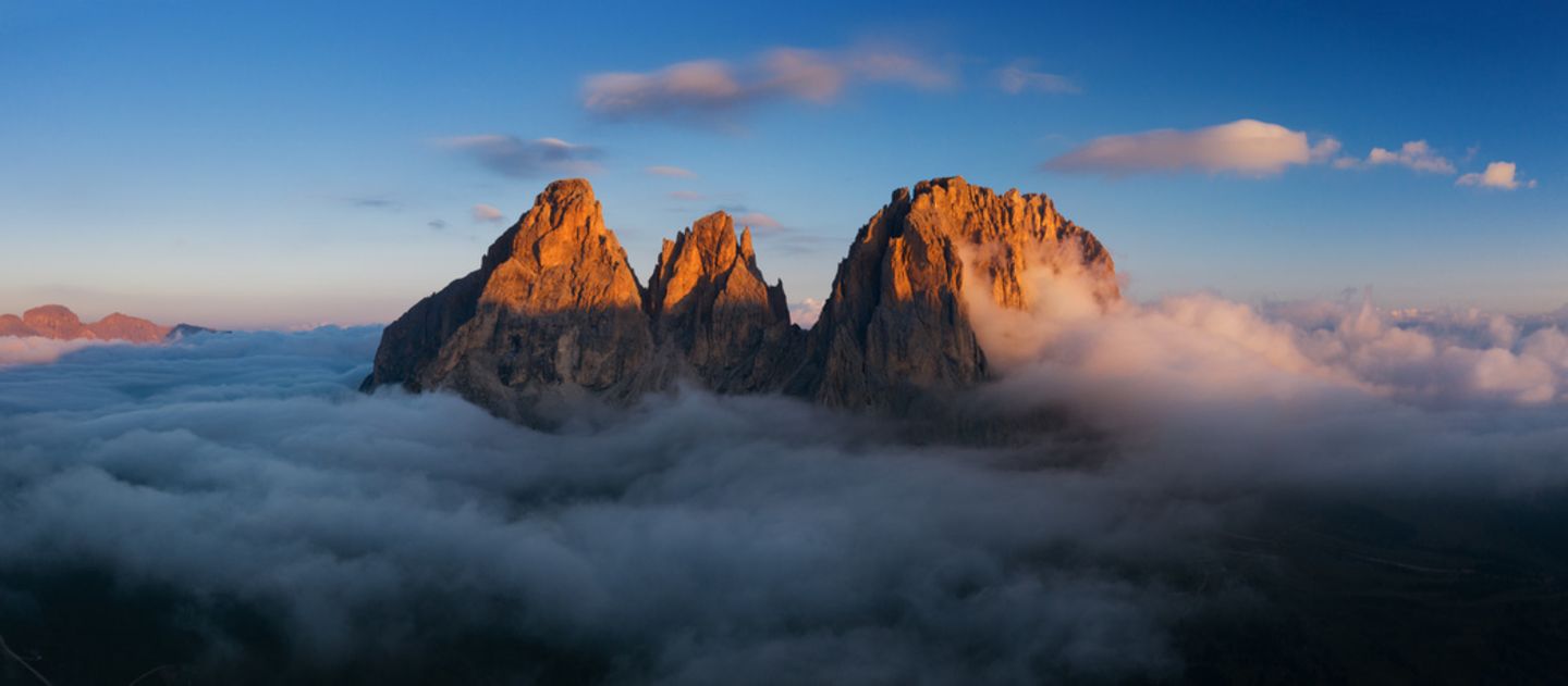 Wolken am Gipfel