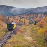 The Mount Washington Cog Railway in New Hampshire