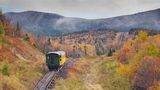 The Mount Washington Cog Railway in New Hampshire
