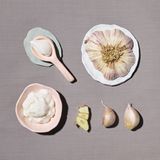 Yoghurt +Knoblauch gegen Übelkeit