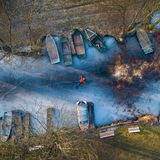 Winter, Brandenburg, Deutschland
