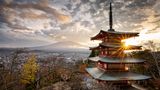 Chureito Pagode, Fujiyoshida, Japan