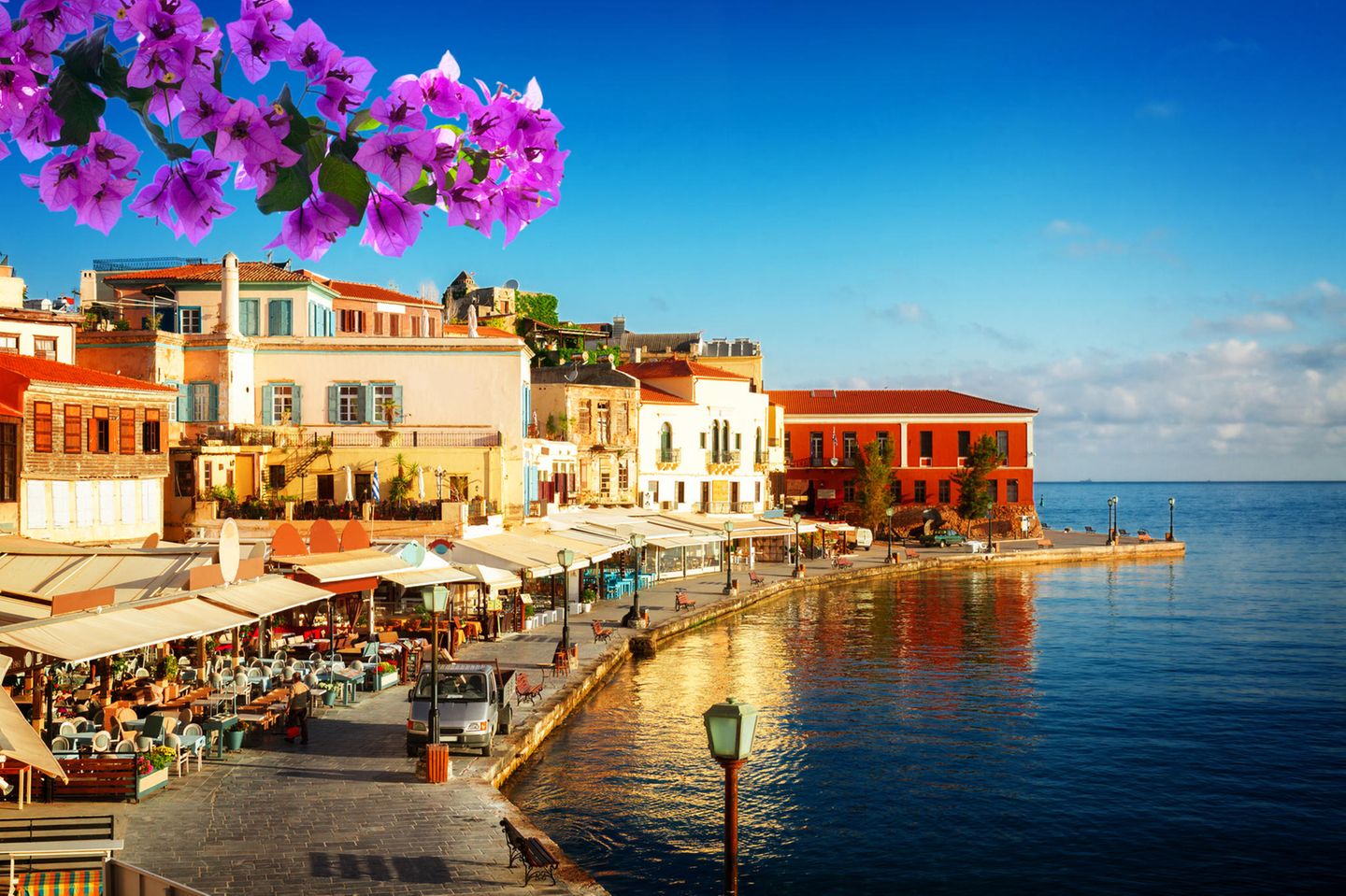 hafen von Chania auf Kreta