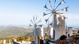 Lassithi-Ebene mit Windmühlen auf Kreta