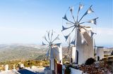 Lassithi-Ebene mit Windmühlen auf Kreta