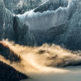 Hütte in den Dolomiten
