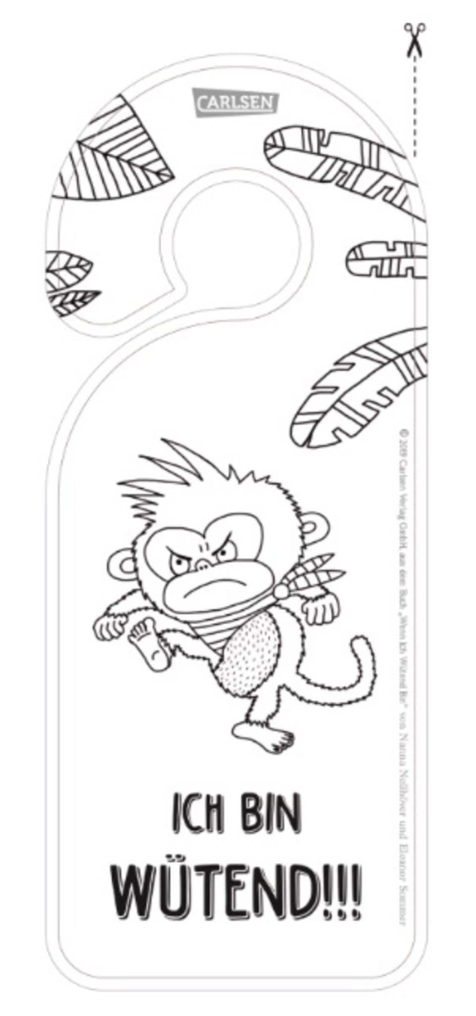 Ein Türschild zum ausdrucken und ausmalen - [GEOLINO]