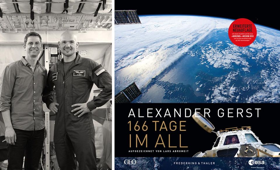 Astro-Alex im GEO-Interview: GEO-Redakteur Lars Abromeit kennt Alexander Gerst seit einer Antarktis-Expedition im Jahr 2005 und hat die beiden Missionen des Astronauten zur ISS eng verfolgt. Die Besonderheiten des Lebens im Weltraum beschreiben die beiden näher in ihrem Buch „166 Tage im All“ Astro-Alex im GEO-Interview: GEO-Redakteur Lars Abromeit kennt Alexander Gerst seit einer Antarktis-Expedition im Jahr 2005 und hat die beiden Missionen des Astronauten zur ISS eng verfolgt. Die Besonderheiten des Lebens im Weltraum beschreiben die beiden näher in ihrem Buch „166 Tage im All“