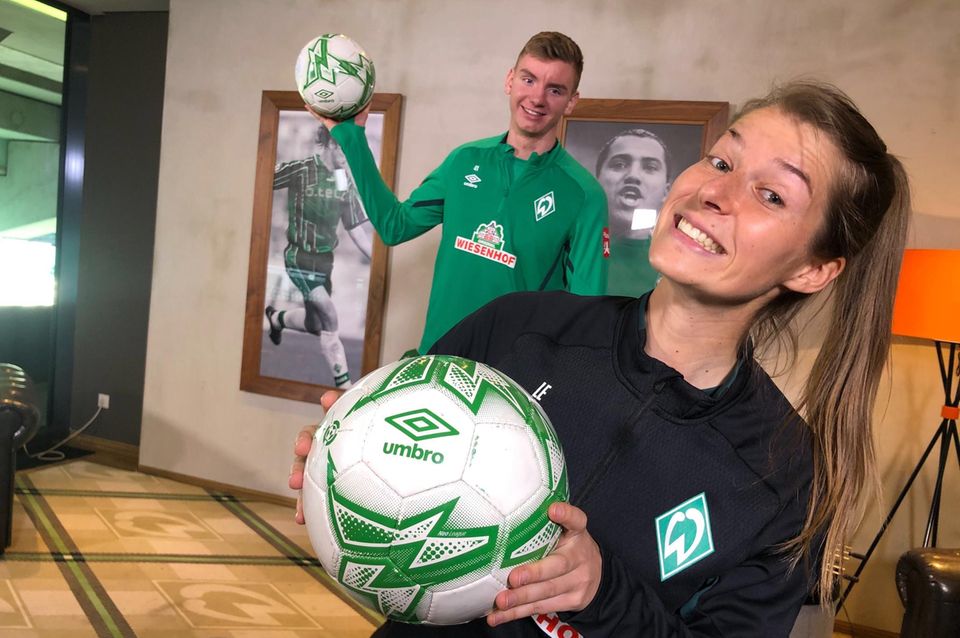 Interview: Marie-Louise Eta von Werder Bremen: Training per Youtube